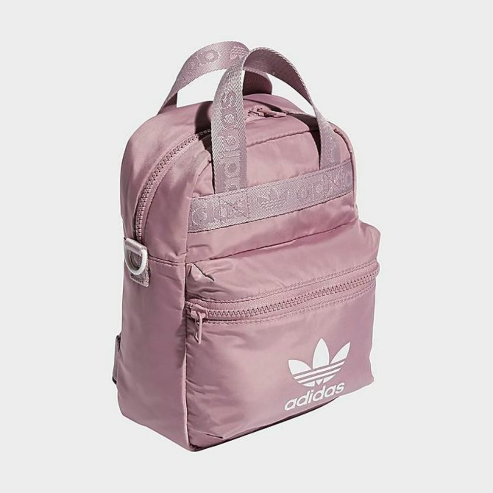 NWT ADIDAS Originals Micro 2.0 Mini 2 WAY Backpack Mauve Purple/White-NWT